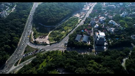 KIEV,-Ucrania-el-20-de-julio-de-2018:-Vista-aérea.-Madre-patria