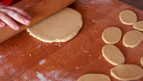 Easter-cookies-making,-close-up