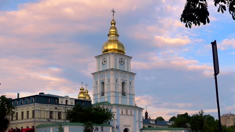 View-of-the-bell-tower-of-the-Golden-domed-Cathedral-of-Michael