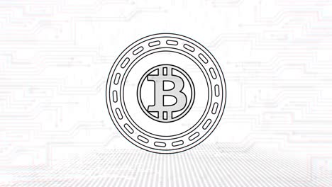 Bitcoin-Gold---BTG---3D-Cryptocurrency-Outline-Coin-Loop