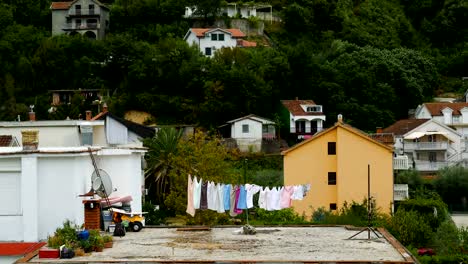 different-colored-underwear-drying-outside-on-the-roof-in-Montenegro