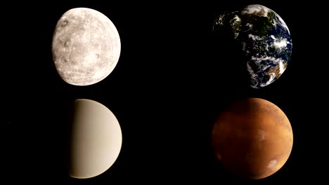 Mercurio,-Venus,-tierra-y-Marte-timelapse