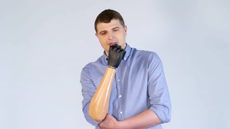 Man-with-Prosthetic-Arm-Posing