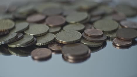 EUR-coins-close-up,-trifle-money.