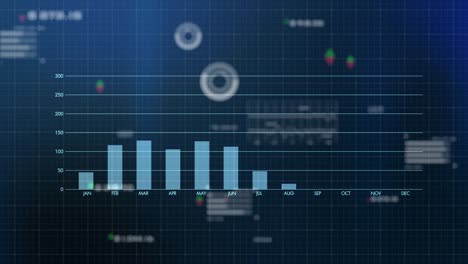 Futuristische-3D-Börse-Finanzen-Diagramm-Diagramm-Computer-Bildschirm-AI-Cloud-Computing-Technologie-HUD-Schnittstelle,-Business-Financial-Investment-Symbol-künstliche-Intelligenz-Big-Data-Analyse.