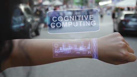 Female-hand-activates-hologram-Cognitive-computing