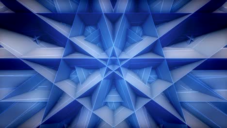 Blue-Pentagon-pattern-loop-video,-stage-background-loop-movie