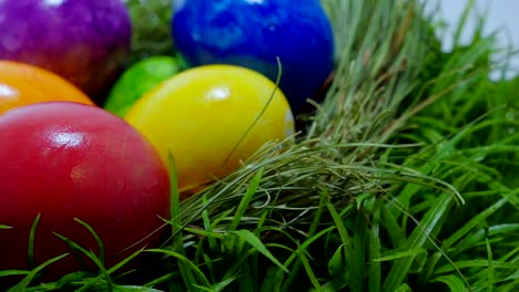 Close-Up-shot-of-a-Easter-Eggs