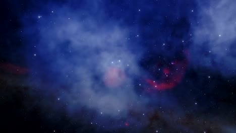 Viaje-a-través-del-universo-exterior,-con,-estrellas,-galaxias-y-nebulosas