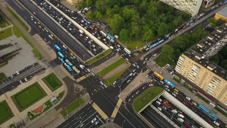 russia-day-time-moscow-vdnh-cityscape-famous-hotel-traffic-prospect-aerial-panorama-4k