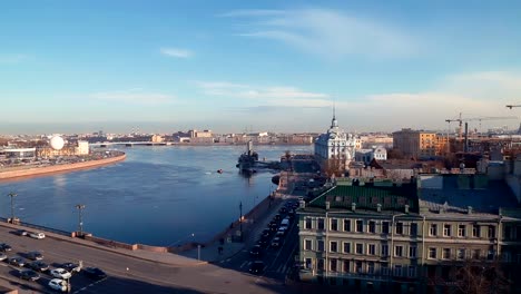 Panorama-of-the-cruiser-Aurora-in-St.-Petersburg