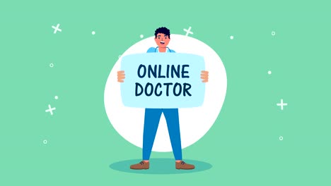 doctor-lifting-label-of-telemedicine-tech