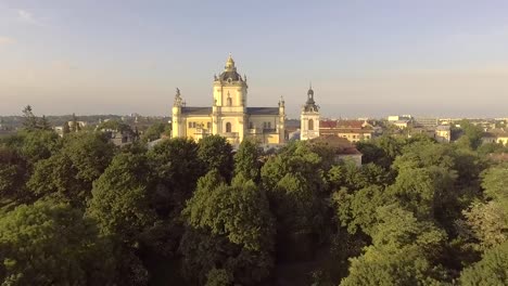 Flying-over-Cathedral-of-St.-Jura-(St.-George's)