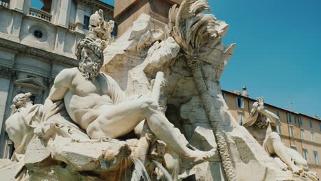 Steadicam-tiro:-fuente-de-cuatro-ríos-en-la-Piazza-Navona-en-Roma-Italia