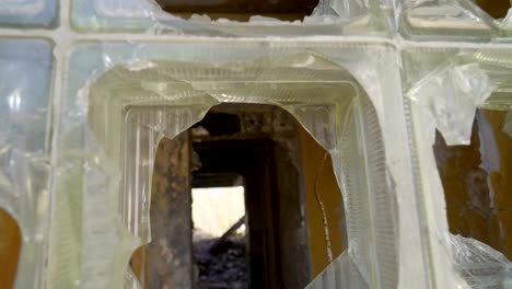 Broken-glass-windows-on-the-ruined-house