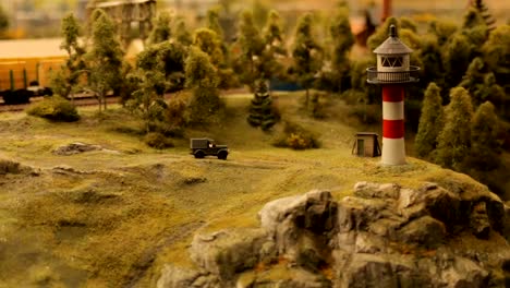 Toy-city-close-up-Lighthouse-Beach-Coast