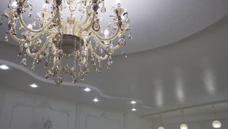 chandelier-in-a-restaurant,-interior-element