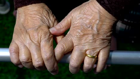 ältere-Frau-mit-einer-Gehhilfe-zu-Hause-vergrößern