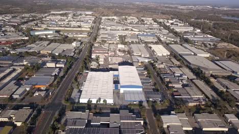 Flying-over-an-industrial-estate