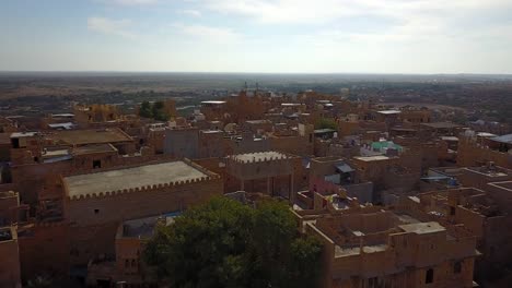 Jaisalmer,-Rajasthan,-India.-Aerial-shot