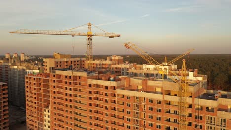 4k-Aerial-view-housing-complex-construction