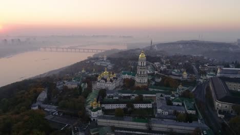 Aerial-view-of-Kiev-Pechersk-Lavra,-Kiev,-Kyiv,-Ukraine