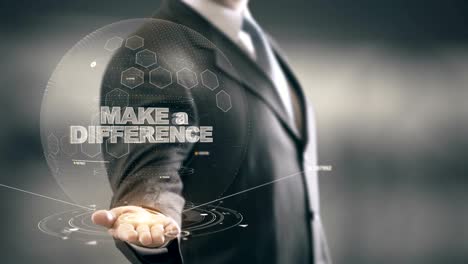 Make-a-Difference-with-hologram-businessman-concept