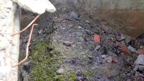 Stone-rubbles-on-the-ground-of-the-damaged-houses