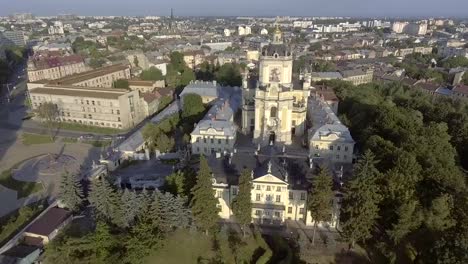 Flying-over-Cathedral-of-St.-Jura-(St.-George's)