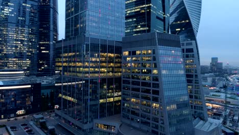 Night-view-of-skyscrapers.