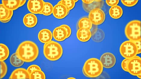 Bitcoin-cryptocurrency-motion-background