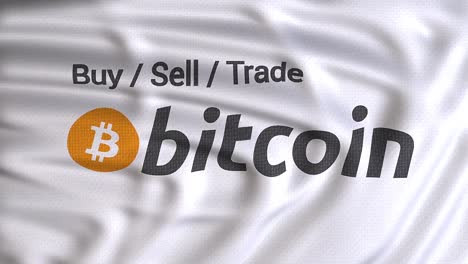 Buy-sell-trade-Bitcoin-flag-animation