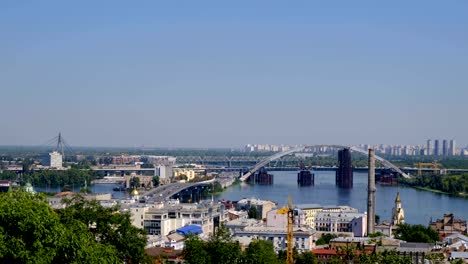 Panorama-Videobild-Stadtbild-Top-Ansicht