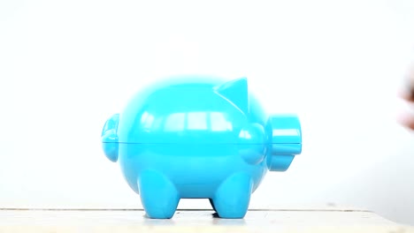 Blue-piggy-bank-and-a-person-adding-coins