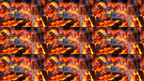 Burning-up-the-black-and-red-embers-fire-flame-close-up