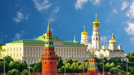 Red-towers-of-the-Moscow-Kremlin.-Russia.