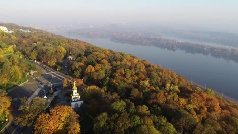 Vista-aérea-de-Kiev-Pechersk-Lavra,-Kiev,-Kiev,-Ucrania