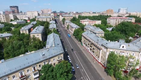 Aerial-Moscow-District-Buildings-and-houses-Cityscape