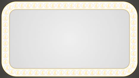 Pound-british-england-money-coins-grey-background-rectangle-frame