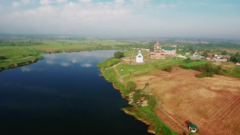 A-convent-on-the-shore-of-the-Lake.-Aerial-photography.-05