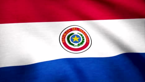 Bandera-de-Paraguay-ondeando-al-viento.-Bandera-de-fondo-Paraguay