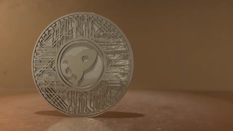 Stellar-Münze-XLM-Blockchain-Kryptowährung-Altcoin-3D-Render