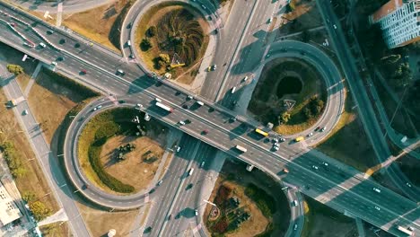 Motor-vehicle-roundabout-from-above