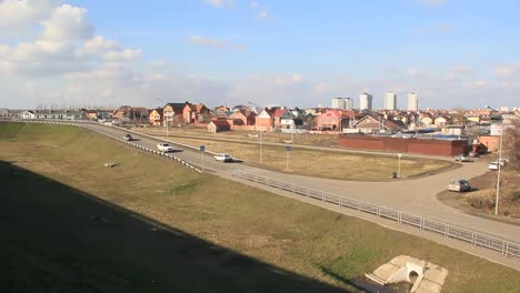 Rostov-highway-at-the-entrance-to-Krasnodar,-Russia