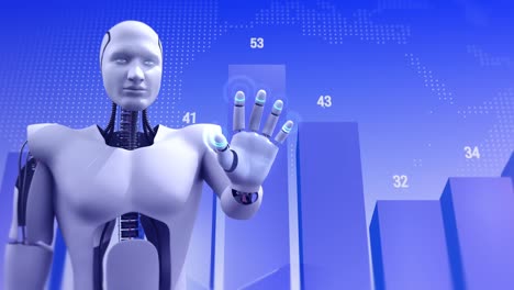 AI-Humanoid-Robot-Analyzing-Stock-Market-Data