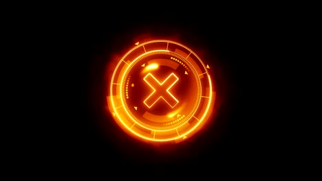 Futuristic-sports-game-loop-animation.-Versus-fight-background.-Radar-neon-digital-display.-X-target-mark.-Game-control-interface-element.-Battle-fight-sports-competition.