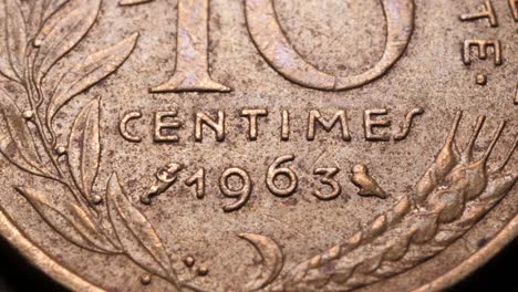 Close-up-of-very-old-coins