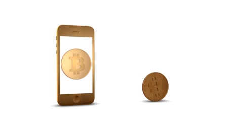 Bitcoin-moneda-aparece-en-la-pantalla-de