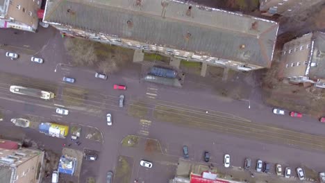 flying-over-the-roofs-of-houses-over-the-road-over-people