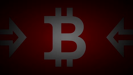 El-icono-de-bitcoin.-Bucle.